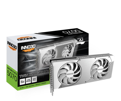 Karta graficzna INNO3D GeForce RTX 5070 Twin X2 OC White 12GB GDDR7 DLSS4